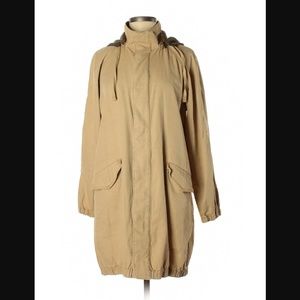 J Crew Long Utility Jacket w/ Removable Hood